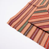 Beige and Brown Neutral Striped Guatemalan Placemat and Napkin Set