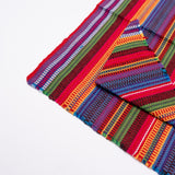 Multicolor Striped Guatemalan Placemat and Napkin Set