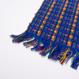 Blue with Multicolor Accents Guatemalan Table Runner