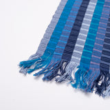 Blue Striped Guatemalan Table Runner