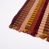 Brown Striped Guatemalan Table Runner