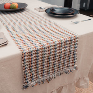 Multicolor and Cream Guatemalan Table Runner