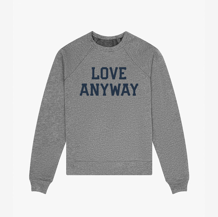 "Love Anyway" Youth Sweatshirt Grey