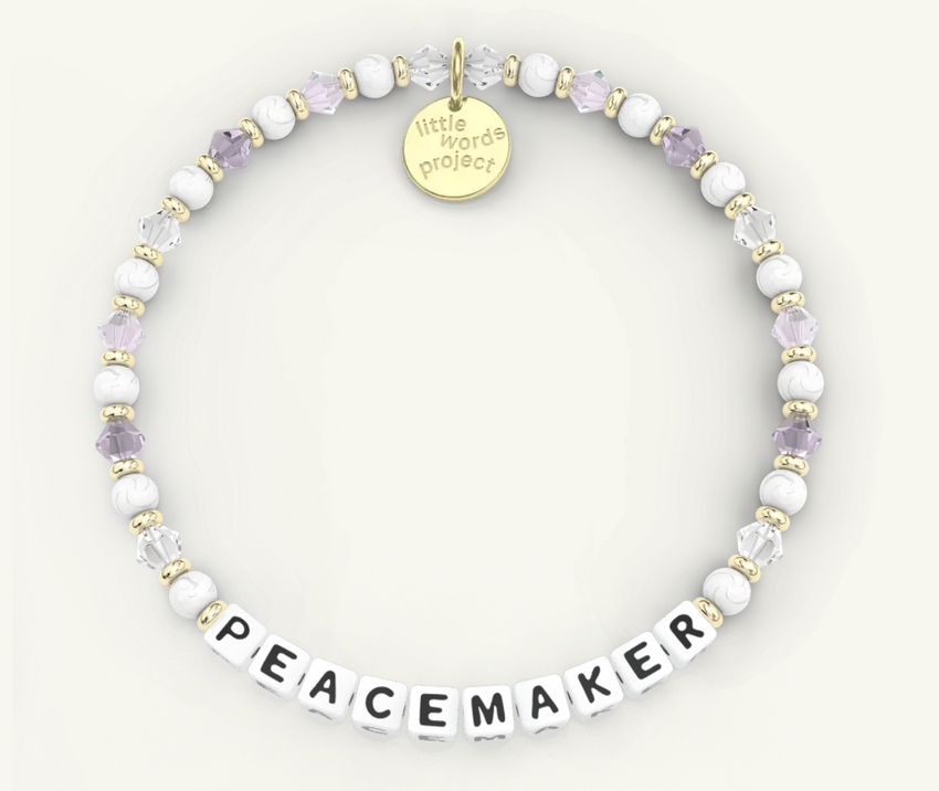 "Peacemaker" Amethyst Dreams Little Words Project x Search for Common Ground Bracelet